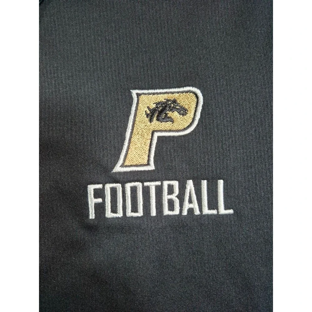 Nike Purdue Football Shirt Mens XL Black Short Sleeve Polo Performance
